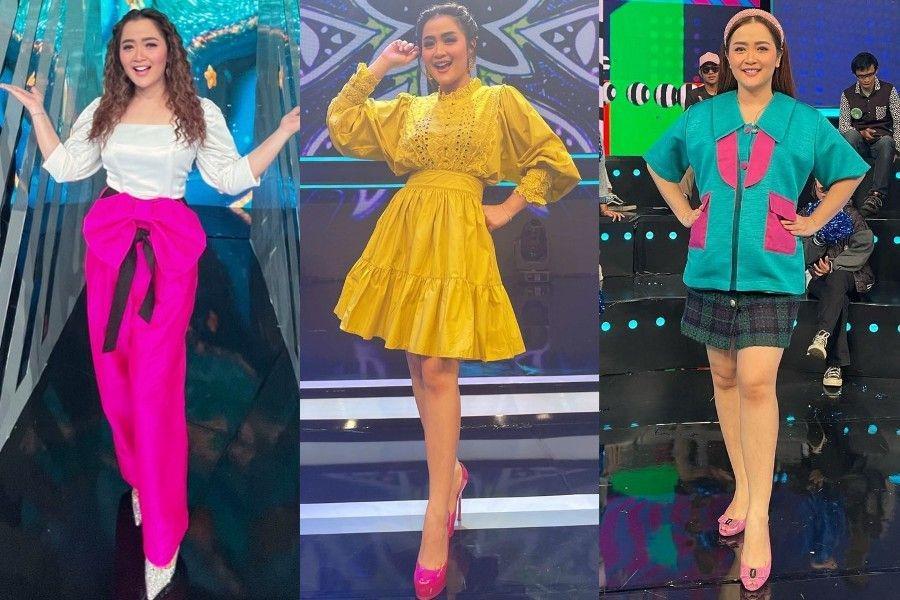 9 Padu Padan Outfit Berwarna Cerah ala Vega Darwanti, Cetar Membahana