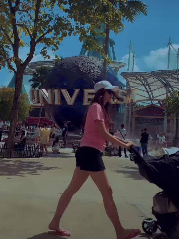 potret summer trip Aura Kasih dan Arabella (instagram.com/aurakasih)