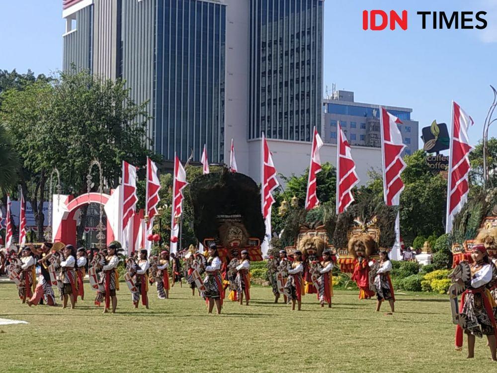 HUT RI di Grahadi Tampilkan Reog Ponorogo, Agar Segera Diakui UNESCO