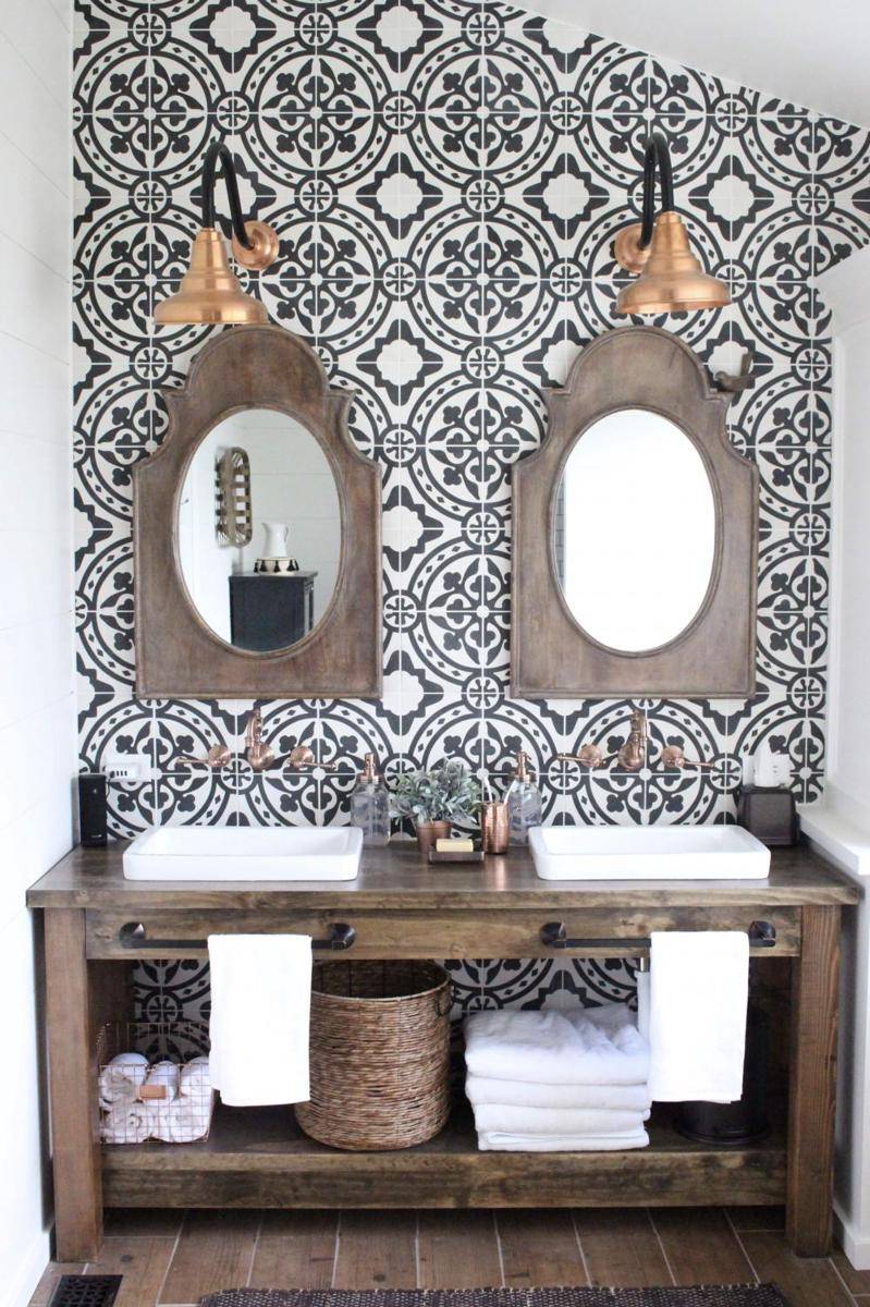 inspirasi dekorasi kamar mandi modern farmhouse (mylifefromhome.com)