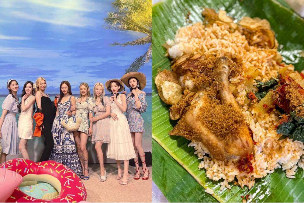 SNSD (instagram.com/girlsgeneration) | Nasi padang (instagram.com/mr.thamciak)