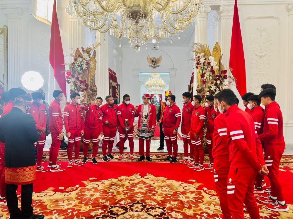 Terima Timnas U-16, Presiden Jokowi Beri Pesan dan Janji