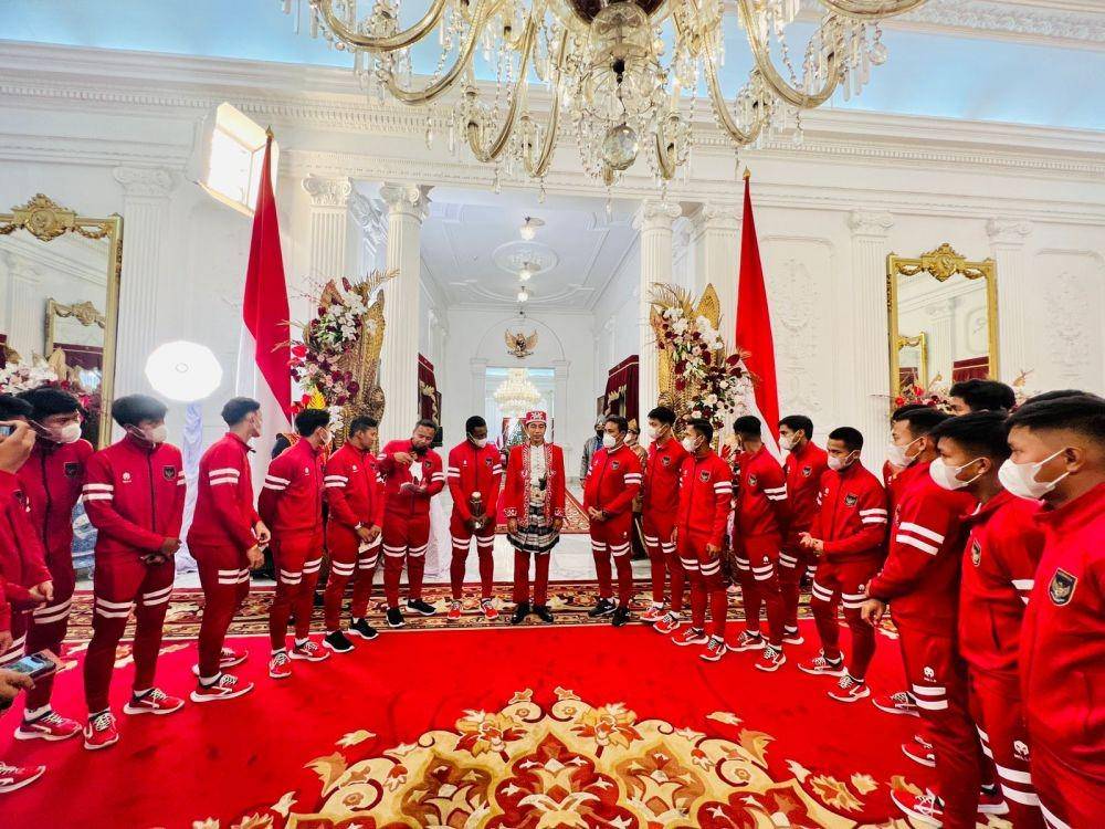 Presiden Jokowi terima Timnas U-16 di Istana Negara. (dok. Sekretariat Presiden)