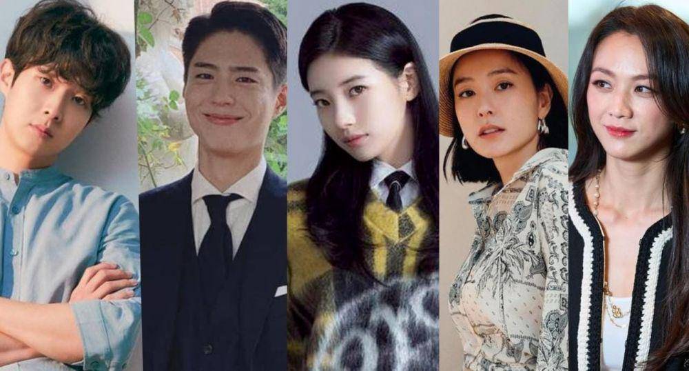 Bae Suzy,  Park Bo Gum,  Choi Woo Shik,  Jung Yu Mi, dan Tang Wei (instagram.com/skuukzky   |     instagram.com/dntlrdl   |   instagram.com/jungyumigram   |    instagram.com/parkb0gum     |       instagram.com/cjenmmovie)