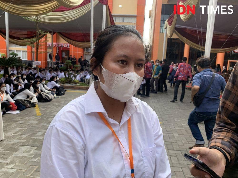 Adel, Mahasiswa Baru Sosiologi FISIP Unila. (IDN Times/Rohmah Mustaurida)