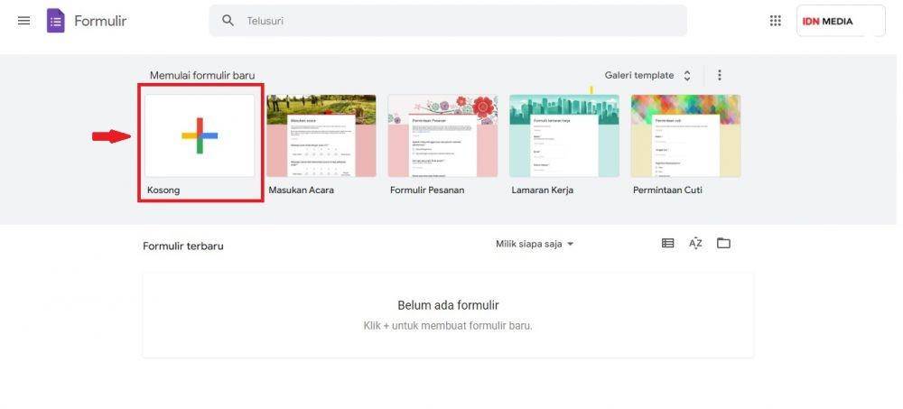 ilustrasi membuat halaman baru di Google Formulir (IDN Times/Laili Zain)