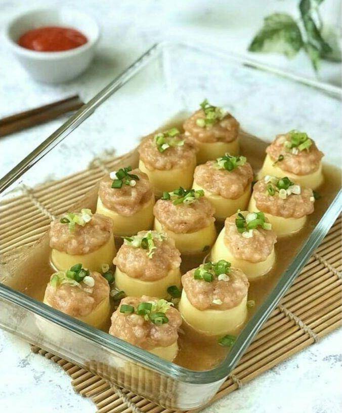 ilustrasi tofu kukus udang (instagram.com/milikurniawan)