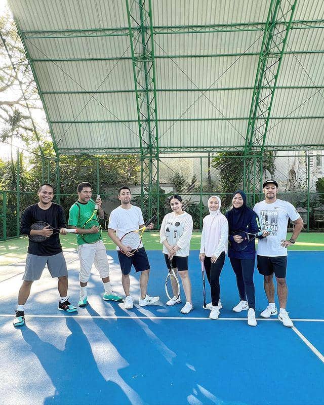 Momen tenis Nagita Slavina (instagram.com/spinderellas.tc)