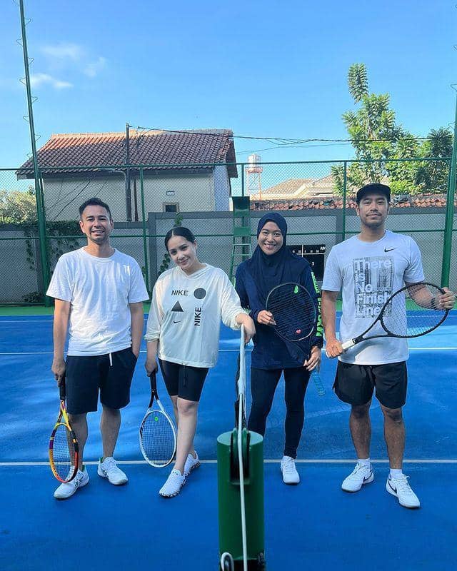 Momen tenis Nagita Slavina (instagram.com/spinderellas.tc)