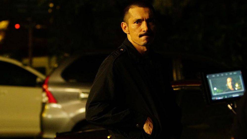 Potret Abimana Aryasatya saat syuting series 'Serigala Terakhir Season 2'. (instagram.com/abimanaarya)