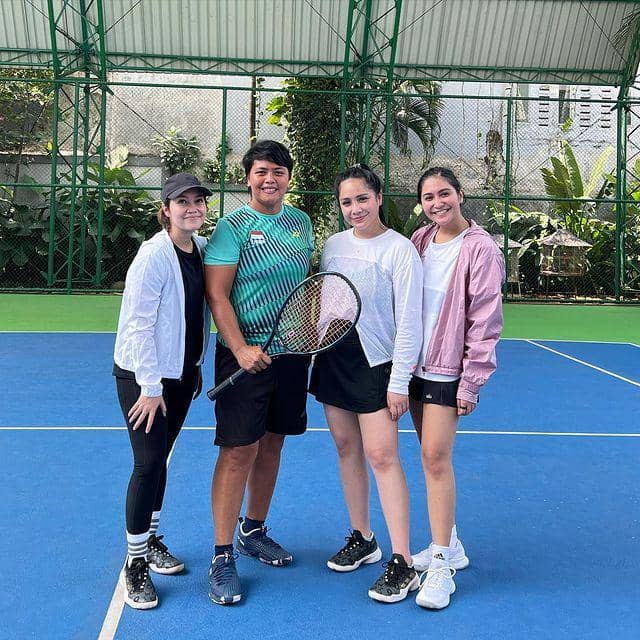 Momen tenis Nagita Slavina (instagram.com/spinderellas.tc)