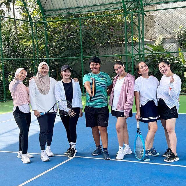 Momen tenis Nagita Slavina (instagram.com/spinderellas.tc)