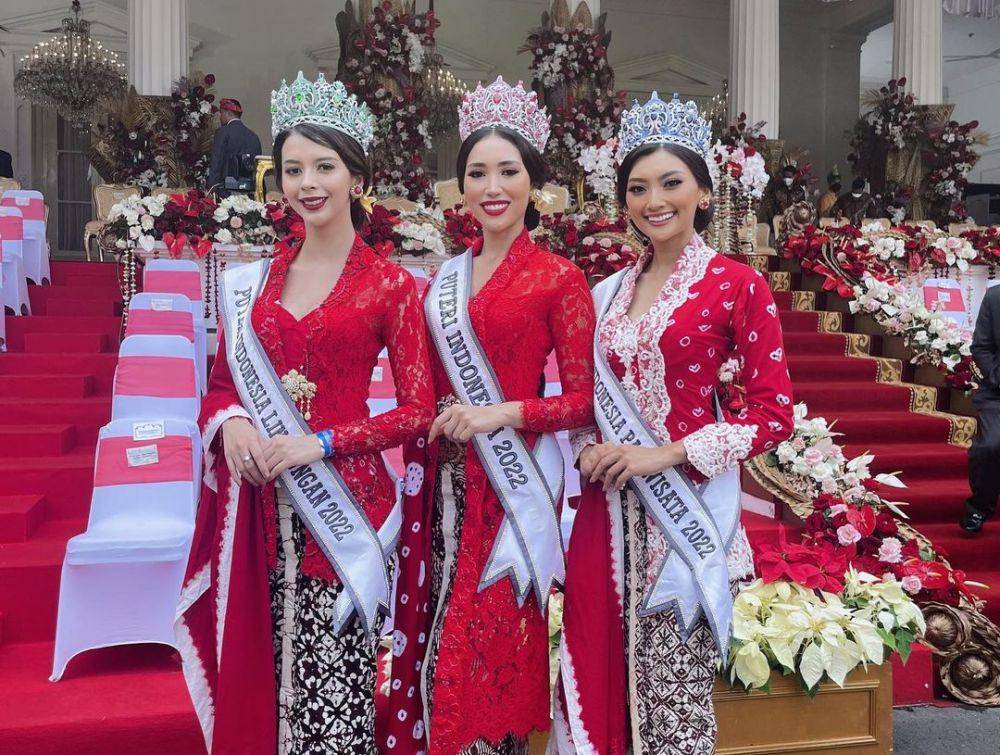 Potret beauty queen Indonesia saat Merayakan HUT ke-77 RI (Instagram.com/laksmideneefe)