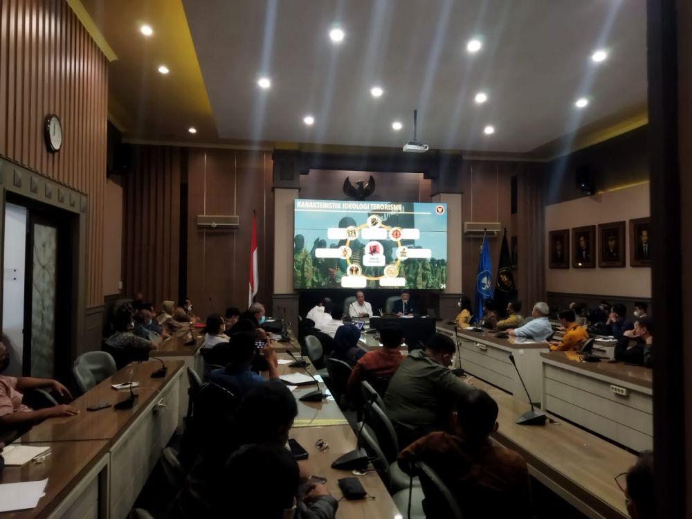 Kepala BNPT, Komjen Pol Boy Rafli Amar saat berada di UB. Dok/Istimewa