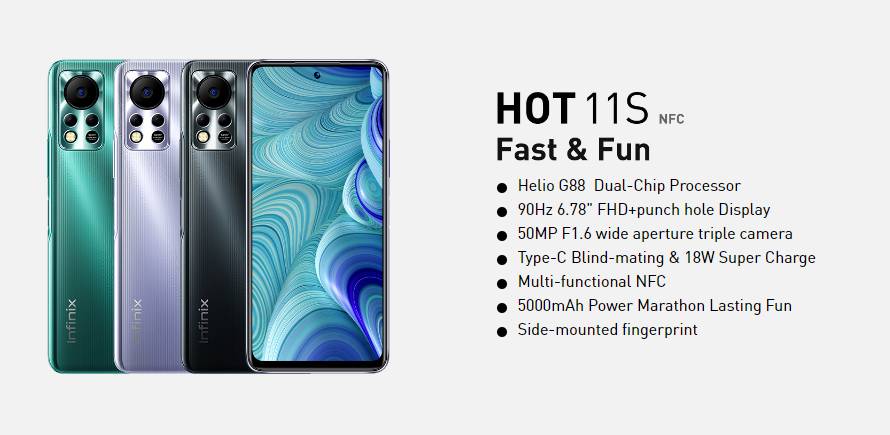 ilustrasi Infinix Hot 11s NFC (dok. Infinix/Infinix Hot 11s NFC )