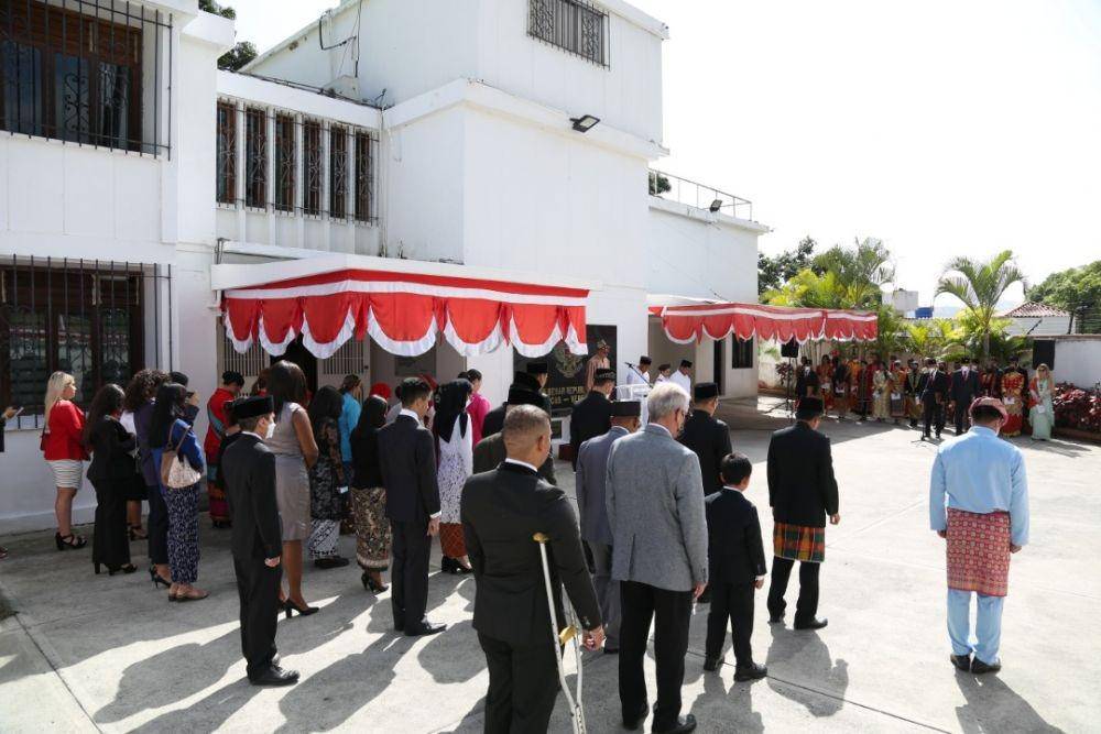 Perayaan HUT RI-77 di Venezuela. (dok. KBRI Caracas)