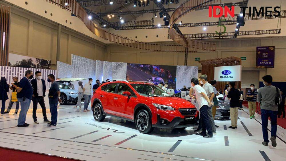 Subaru XV mendapatkan respon positif dari pengunjung GIIAS 2022 (IDN Times/Fadhliansyah)