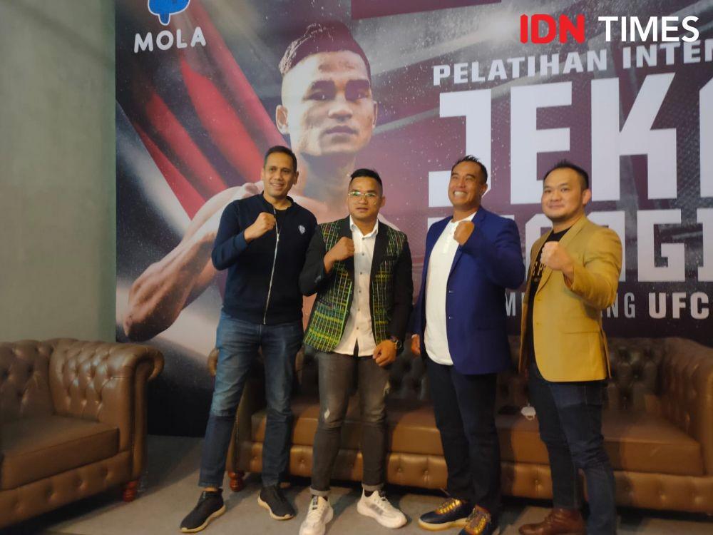 Konferensi pers Road to UFC, Jumat (19/8/2022). (IDN Times/Tino).