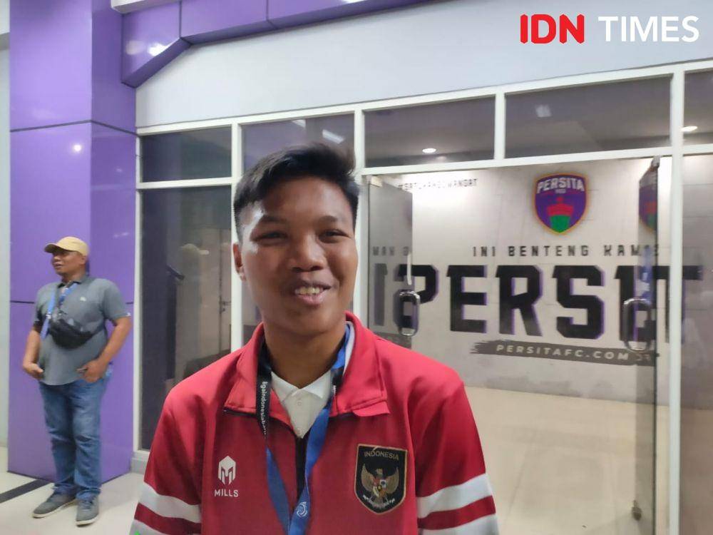 Pemain Timnas U-16, Muhammad Ridho. (IDN Times/Tino).