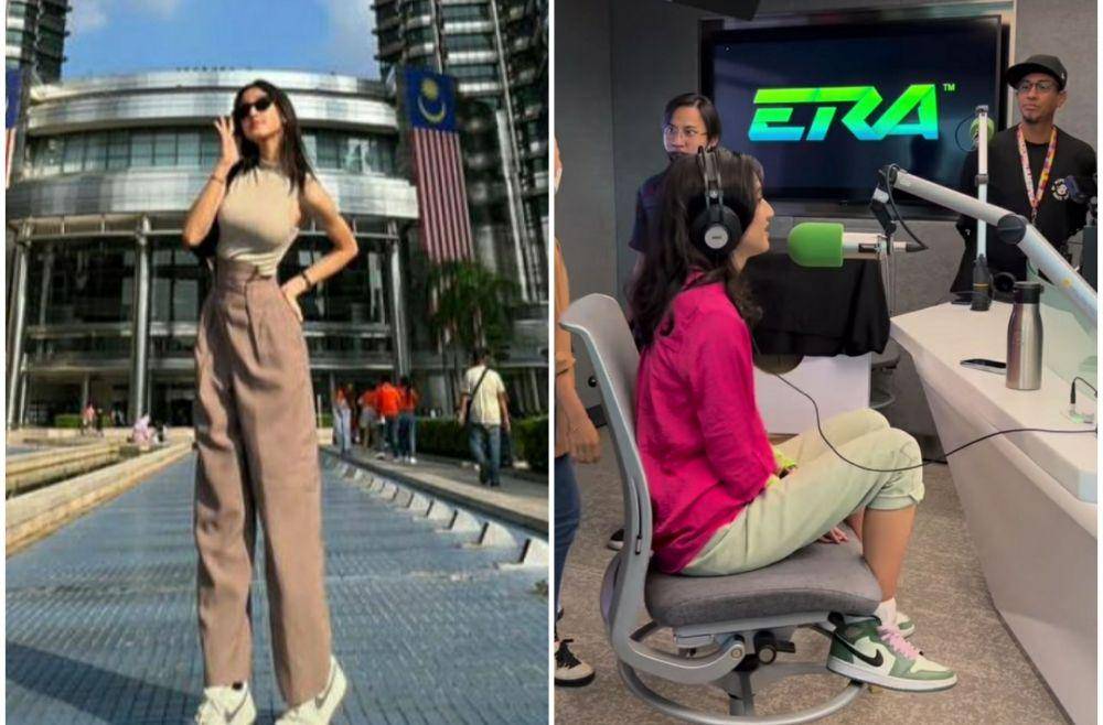 Potret Keisya Levronka di Petronas, Malaysia. Instagram.com/keisyalevronka | Potret Keisya Levronka saat di Malaysia. Instagram.com/universalmusic_my