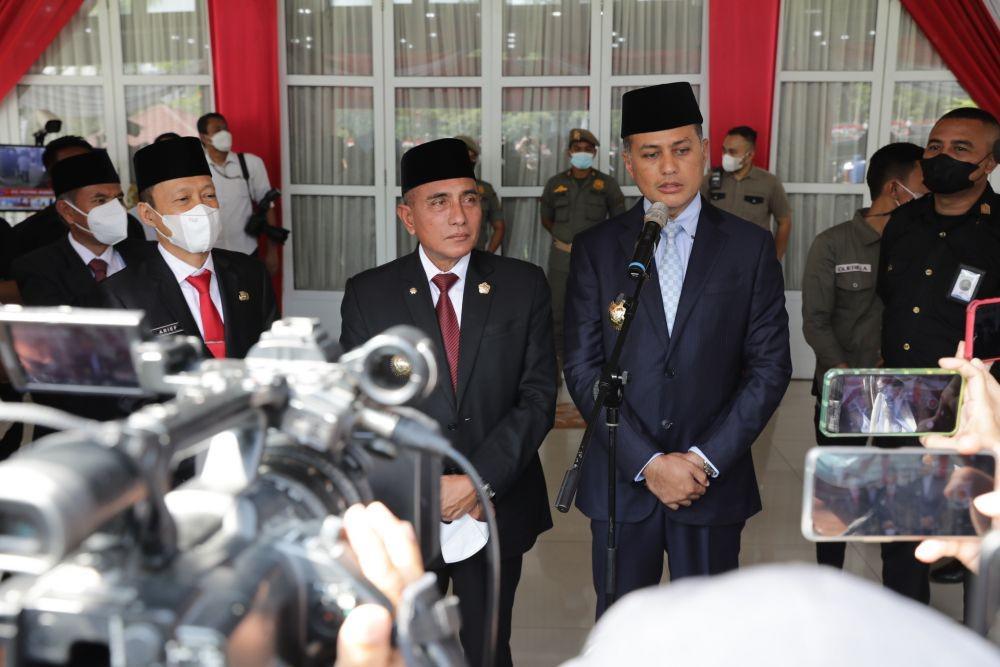 Gubernur Sumatera Utara, Edy Rahmayadi dan Wakil Gubernur Sumatera Utara, Musa Rajekshah menangkis isu ketidakharmonisan hubungan mereka (Dok. IDN Times)