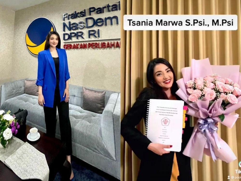 9 Potret Tsania Marwa yang Bergabung ke Partai Politik, Baru Lulus S2!