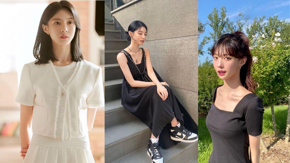 9 Ide Outfit Stylish ala Moon Ji Hyo, Penampilan Anggun dan Chic!