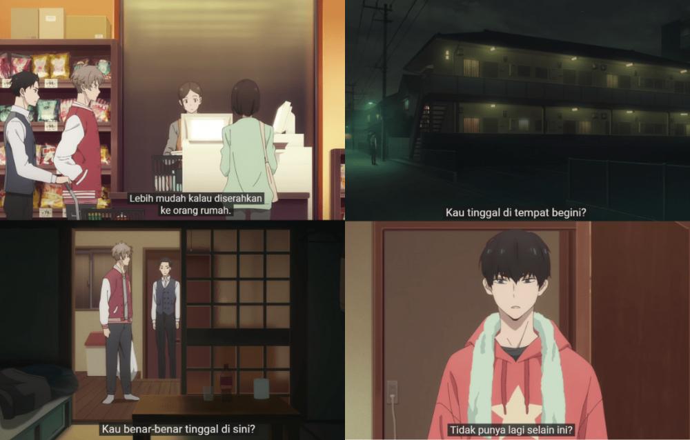 Daisuke saat berkunjung ke rumah Haru. (dok. CloverWorks/Fugou Keiji Balance: Unlimited)