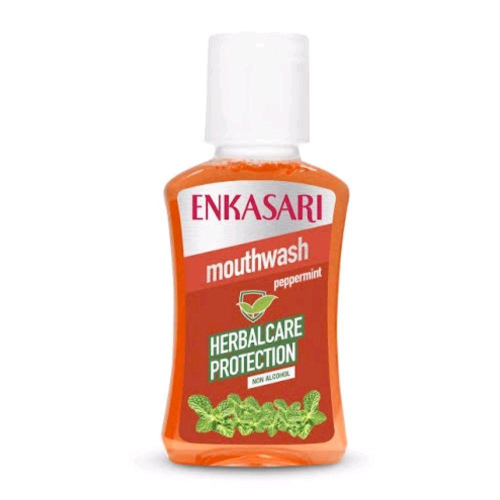 Enkasari Mouthwash Peppermint (shopee.co.id/kimiafarma.official)