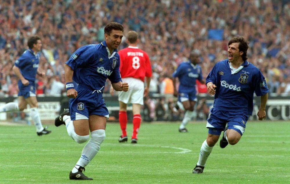 Roberto Di Matteo (kiri) dan Gianfranco Zola (chelseafc.com)