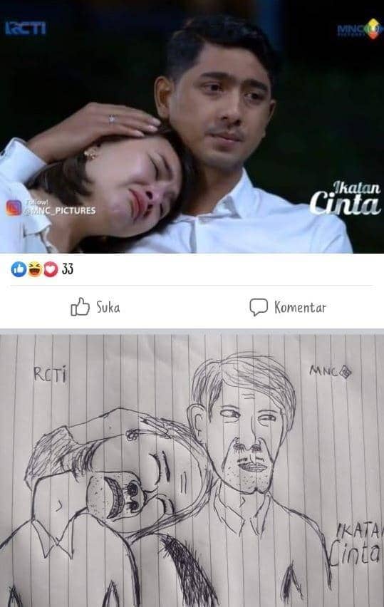 potret baru belajar melukis (facebook.com/rajo.sipatokah)