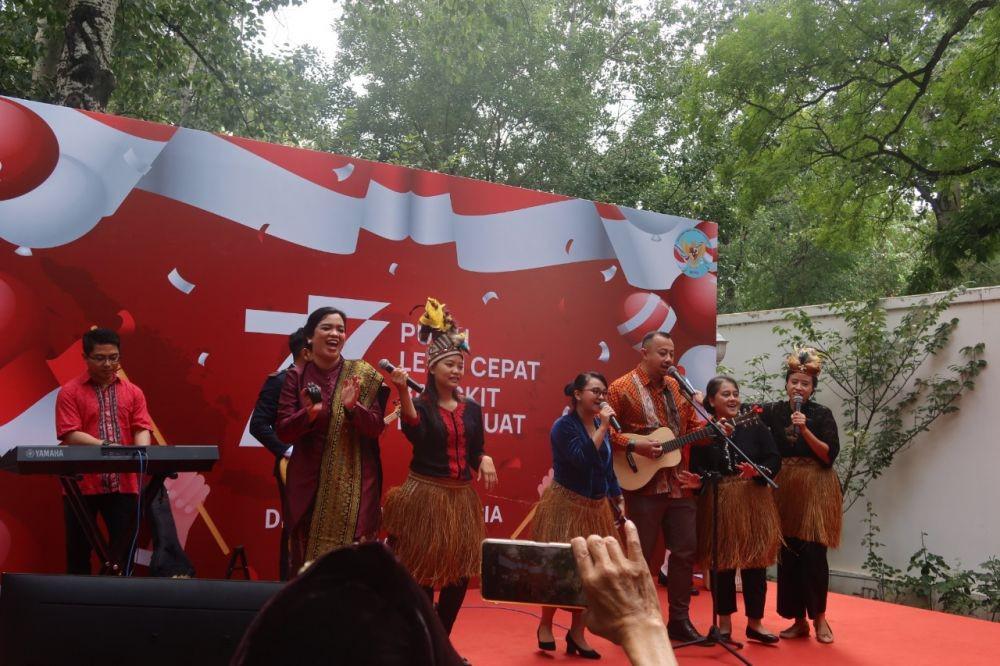 KBRI Beijing Rayakan HUT ke-77 RI Bersama WNI dan Diaspora