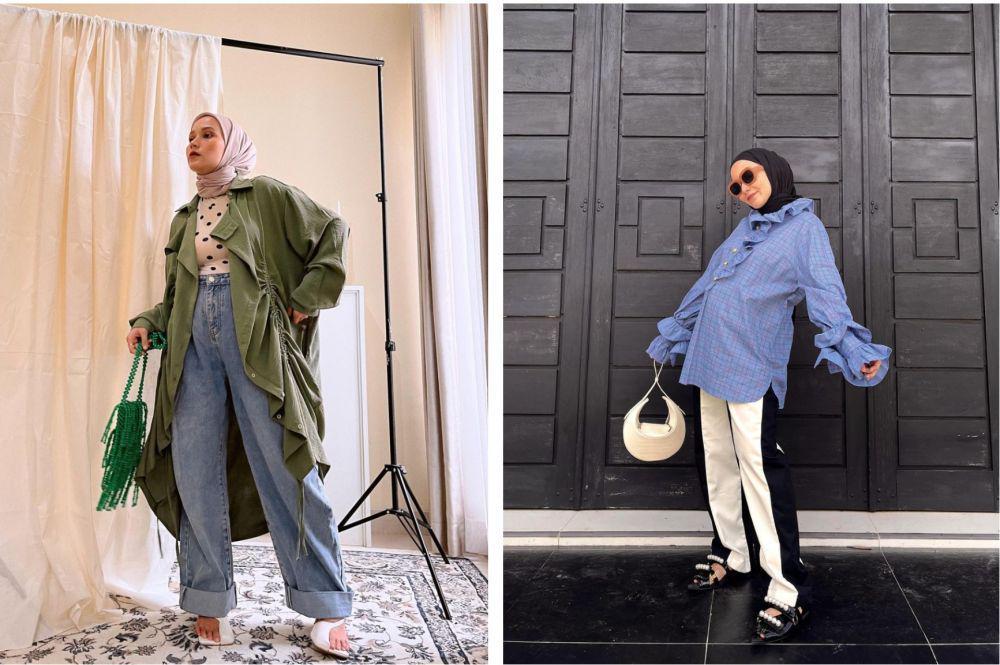 Tetap Kece, 10 Ide Outfit Ibu Hamil Hijab Ala Nissa Chair