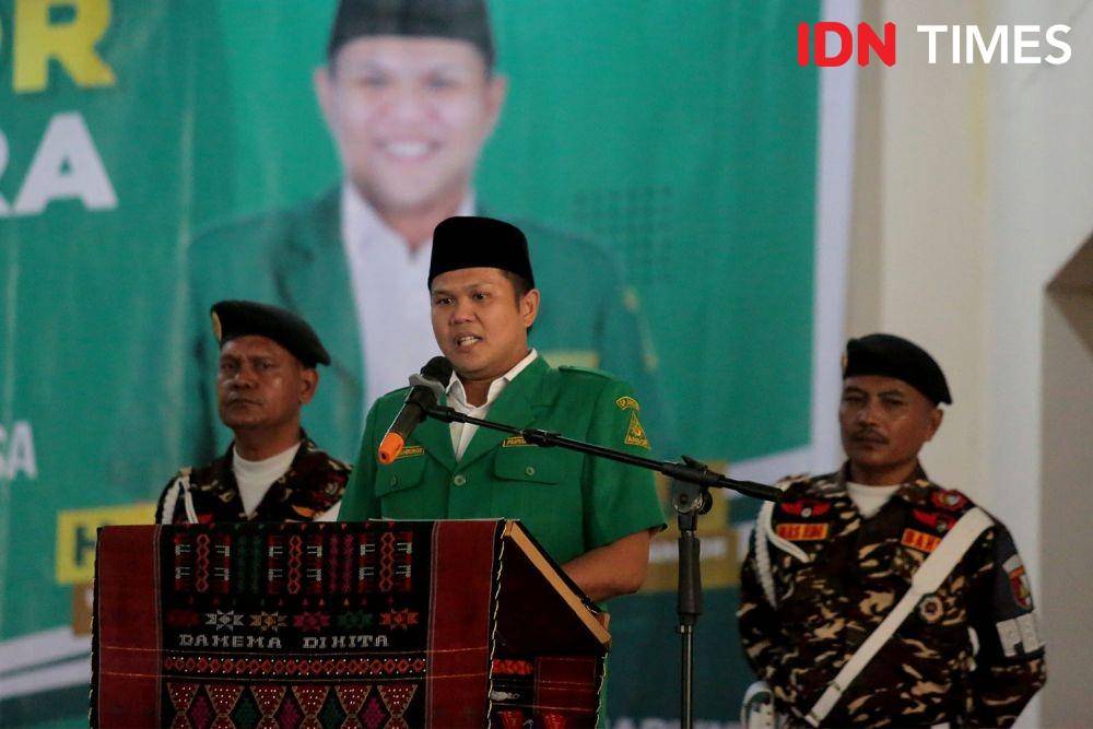 Ketua Pengurus Wilayah Gerakan Pemuda Ansor Sumut, Adlin Umar Yusri Tambunan (IDN Times/Arifin Alamudi)