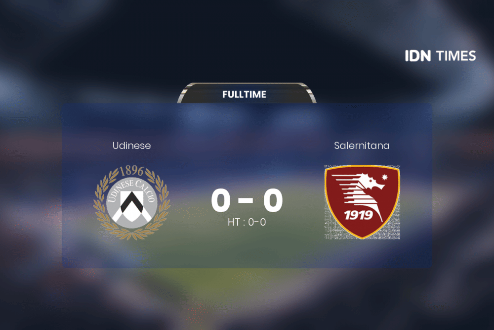 Duel Udinese Vs Salernitana Berakhir Antiklimaks