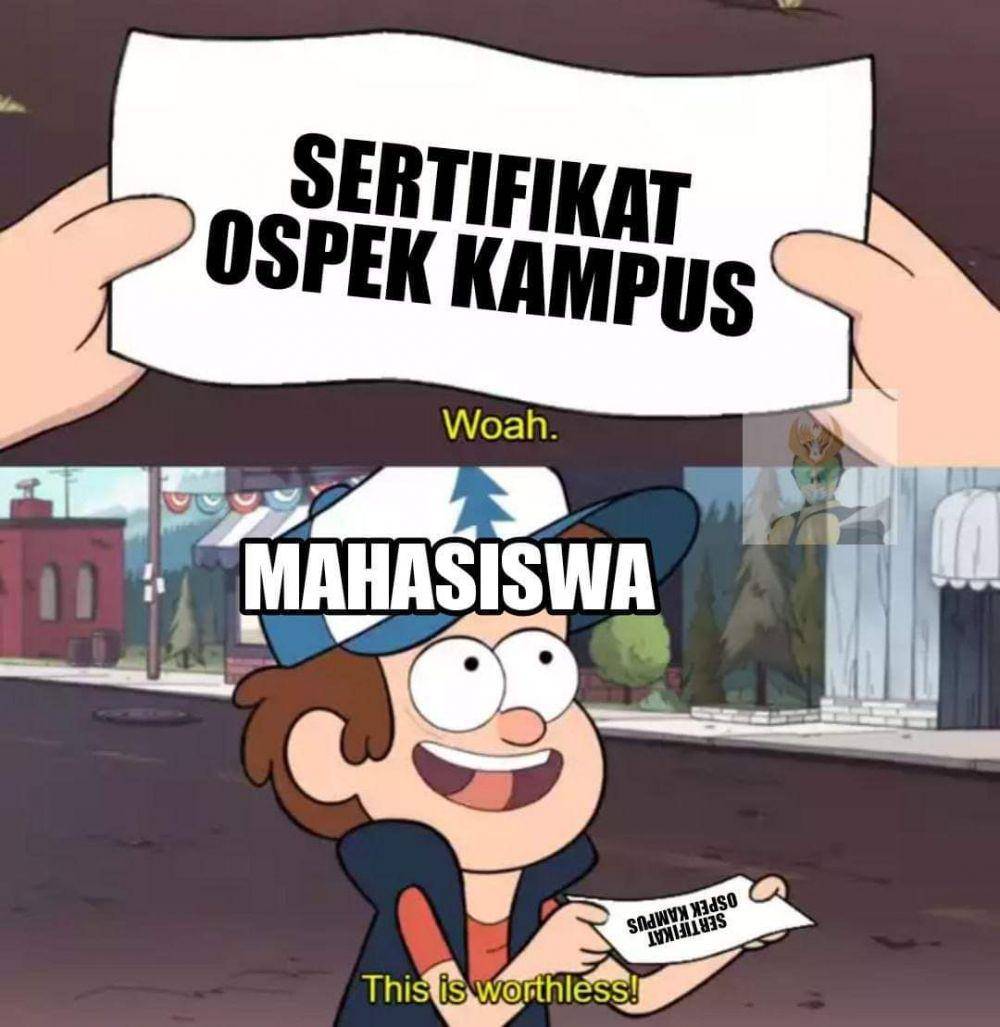 meme tentang ospek (facebook.com/unnesshitpost)