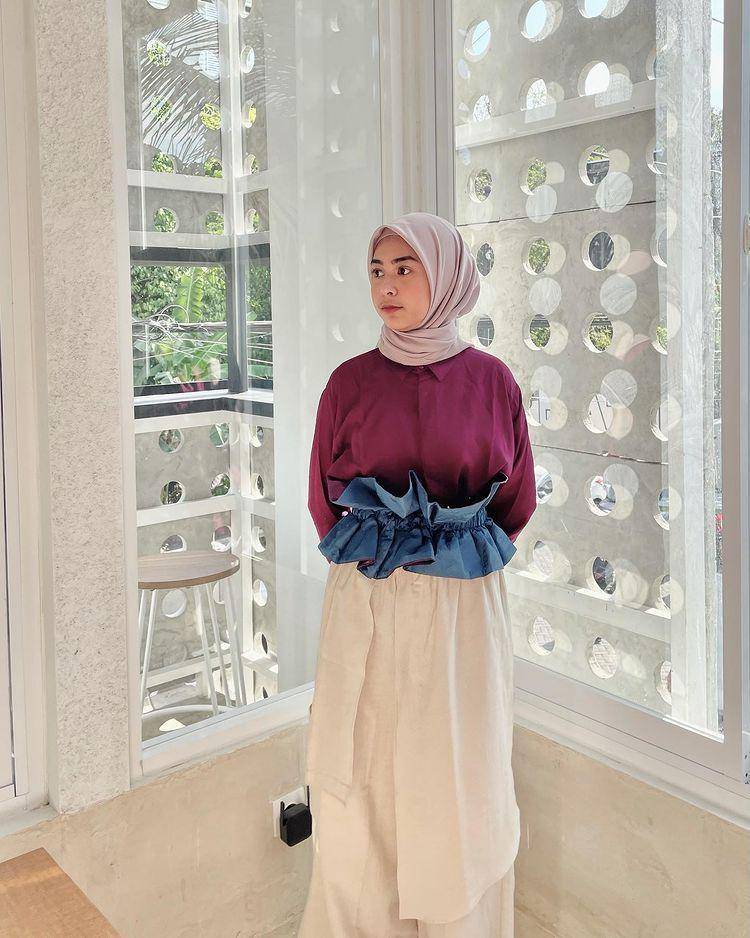 potret Dianty Annisa yang memakai kemeja (instagram.com/diantyy.a)