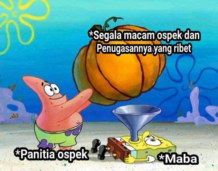 meme tentang ospek (facebook.com/wibukangbegal)