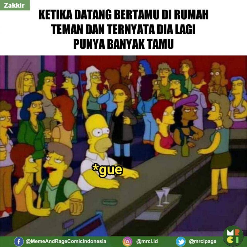 meme kocak saat kedatangan tamu (facebook.com/mrci)