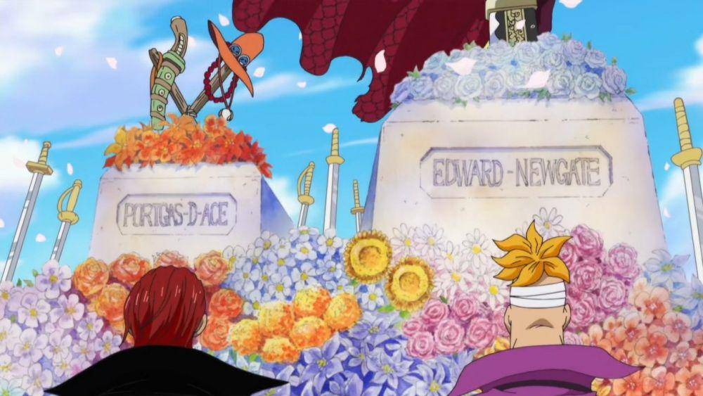 Makam Ace dan Newgate (dok. Toei Animation/One Piece)