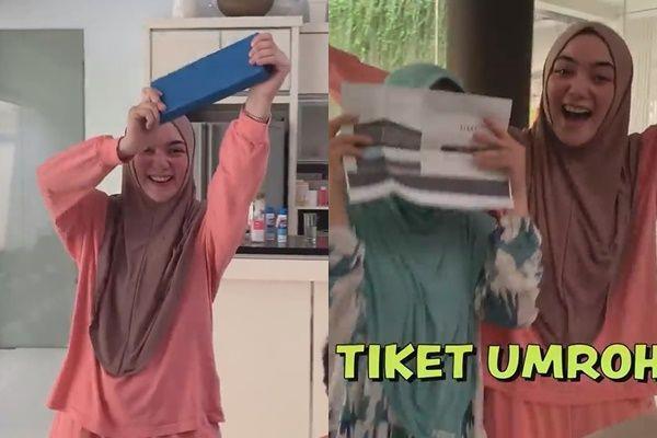 10 Potret Citra Kirana Kasih Kejutan Umrah untuk Babysitter Athar