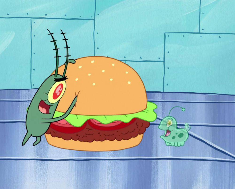 Spot mencuri Krabby Patty. (dok.Nickelodeon/SpongeBob SquarePants)