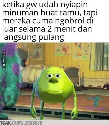 meme kocak saat kedatangan tamu (1cak.com)