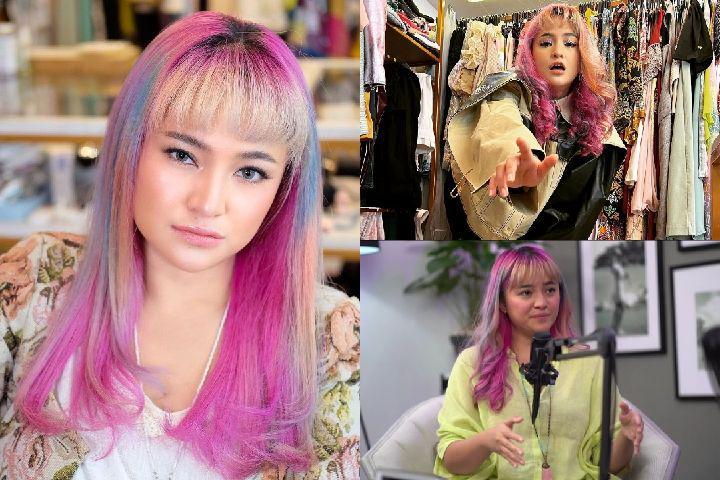 10 Potret Marshanda dengan Rambut Warna-warni, Unicorn Girl!