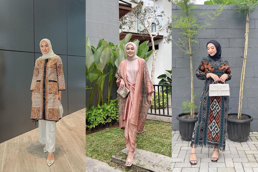 tren OOTD hijab untuk kondangan yang viral tahun 2022 (instagram.com/kairissta | instagram.com/ineznazlia | instagram.com/puspirahayuu)