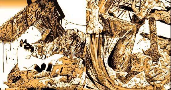 Denji menyelamatkan kucing dari iblis (Dok. Shueisha / Chainsaw Man)