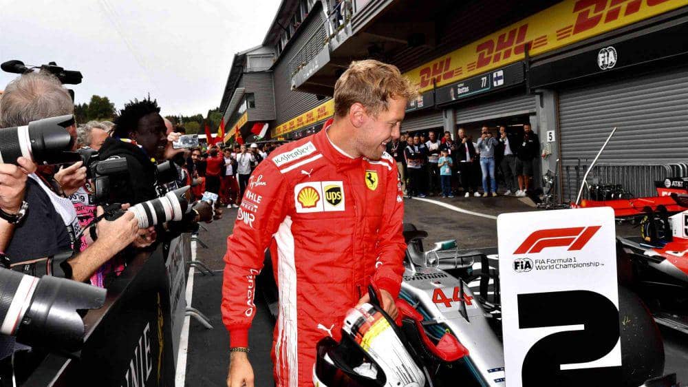 Sebastian Vettel menjuarai GP Belgia 2018. (formula1.com)