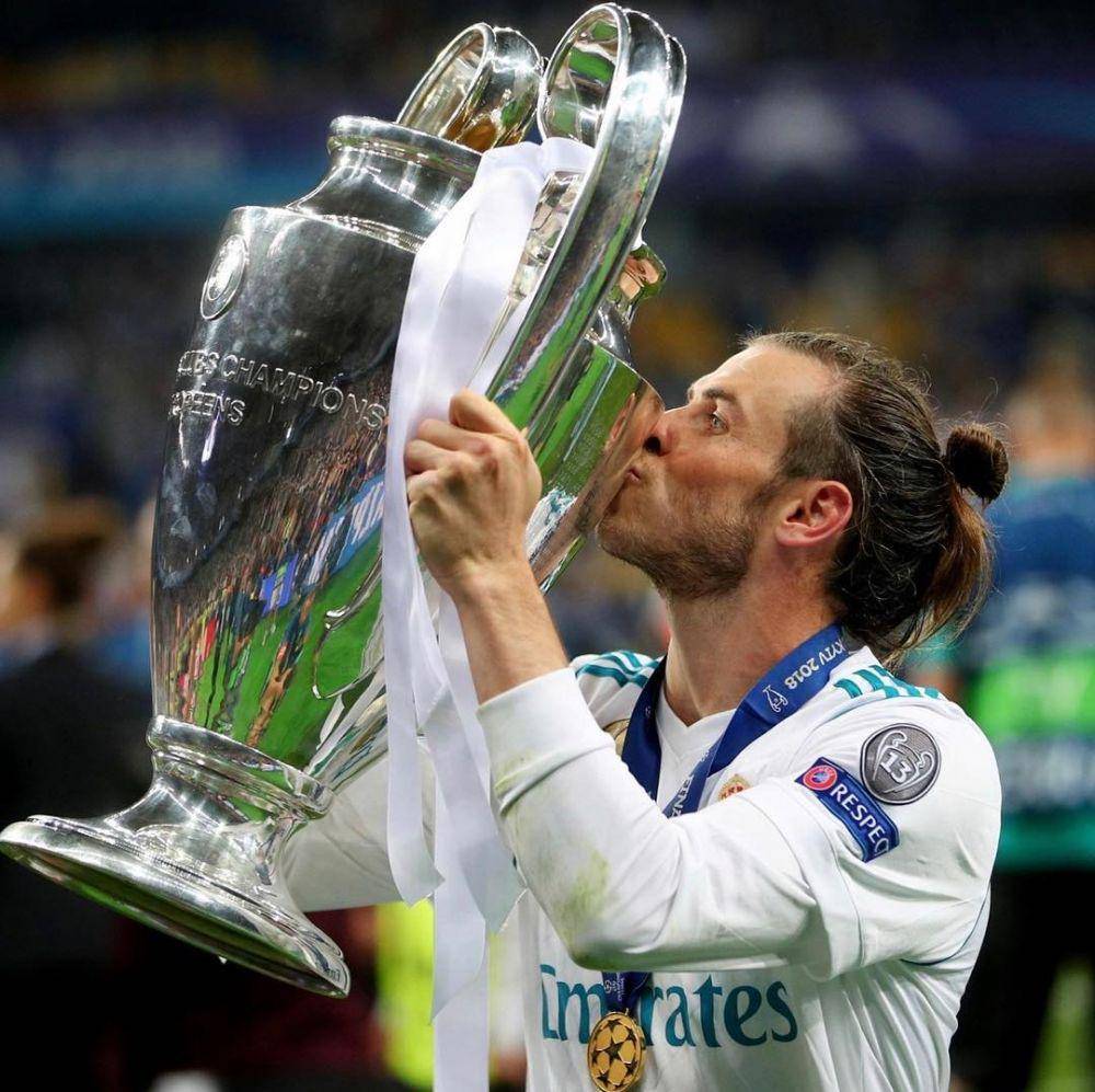 Gareth Bale ikut andil membantu Real Madrid merengkuh trofi Champions League 2017/2018. (instagram.com/garethbale11)