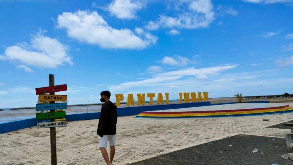 Potret Pantai Indah di Tanjung Aru, Pulau Sebatik (profil.digitaldesa.id)
