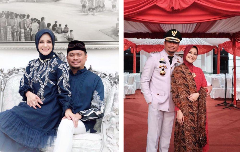 9 Potret Priska Paramita dan Suami, Setia Mendampingi Suami Menjabat!